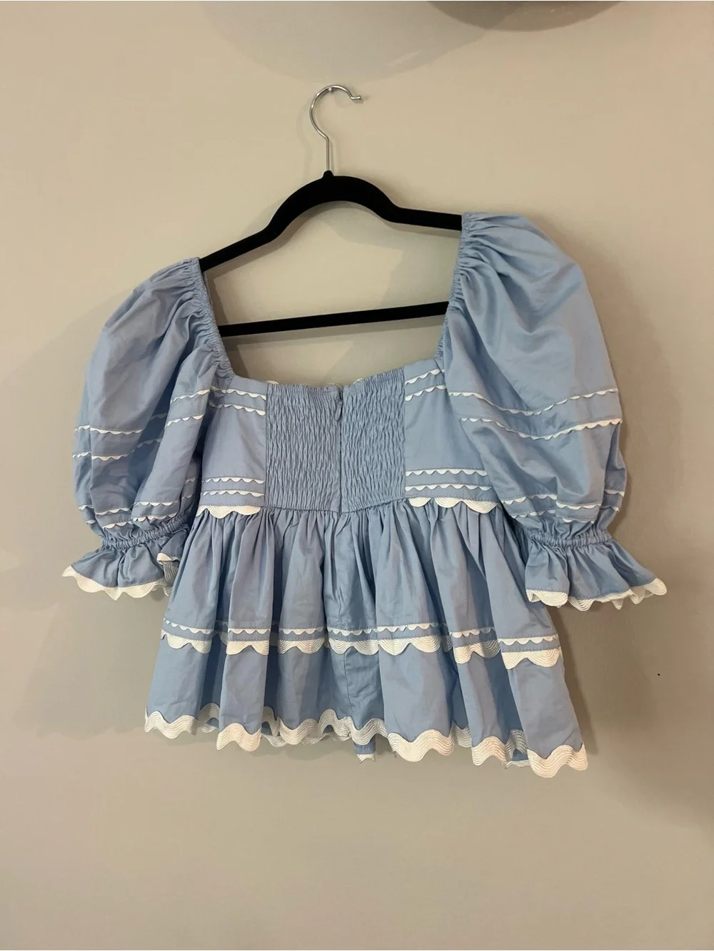 NWT Sofie the label cropped babydoll top size small - Picture 8 of 10